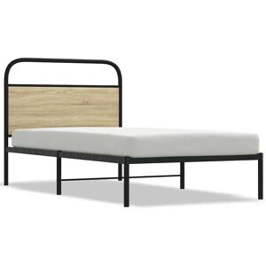 vidaXL 4100250 Sengestel - Sonoma Eik - Stål - 90x190 cm - Sengestel vidaXL 4100250 Sengestel - Sonoma Eik - Stål - 90x190 cm - Sengestel