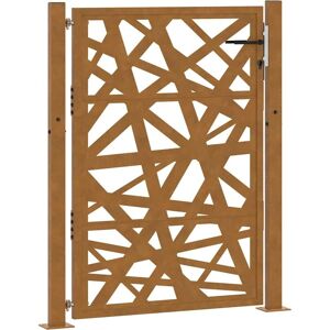 vidaXL Garden Gate - Laser-cut, Weatherproof Steel, Lockable vidaXL Garden Gate - Laser-cut, Weatherproof Steel, Lockable