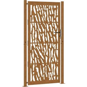vidaXL Garden Gate - Weatherproof Steel with Laser Design - Secure & Durable vidaXL Garden Gate - Weatherproof Steel with Laser Design - Secure & Durable