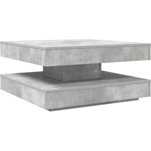 vidaXL Gray Cement 360° Rotating Coffee Table - Coffee Table vidaXL Gray Cement 360° Rotating Coffee Table - Coffee Table