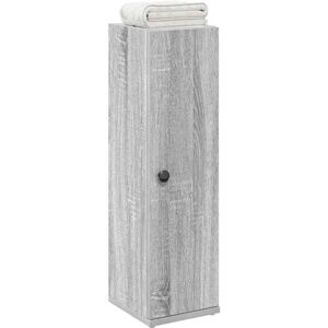 vidaXL Bathroom Cabinet with Roll Holder Grey Sonoma - Bathroom Cabinet vidaXL Bathroom Cabinet with Roll Holder Grey Sonoma - Bathroom Cabinet