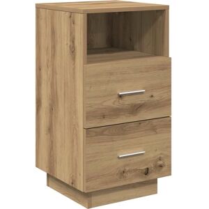 vidaXL Bedside Cabinet 2 pcs Artisan Oak White 36x36x68 - Bedside Cabinet vidaXL Bedside Cabinet 2 pcs Artisan Oak White 36x36x68 - Bedside Cabinet
