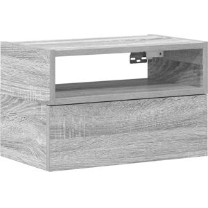 vidaXL Vegghengt Nattbord Grey Sonoma - Nattbord vidaXL Vegghengt Nattbord Grey Sonoma - Nattbord