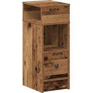 Søvnsidebord med skuffe rustik udseende 25x31x66cm - Natbord Søvnsidebord med skuffe rustik udseende 25x31x66cm - Natbord