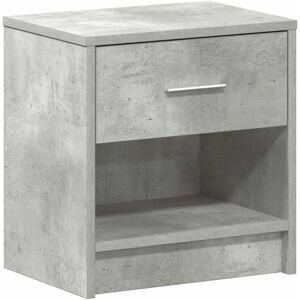 vidaXL Bedside table with drawer concrete grey - Bedside table vidaXL Bedside table with drawer concrete grey - Bedside table
