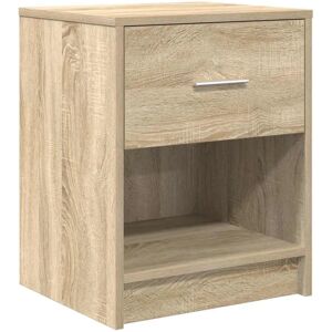 vidaXL Bedside table with drawer Sonoma oak - Bedside table vidaXL Bedside table with drawer Sonoma oak - Bedside table