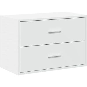 vidaXL White 2-Drawer Cabinet - Storage Furniture vidaXL White 2-Drawer Cabinet - Storage Furniture