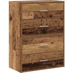 vidaXL Old Wood 2-Piece Cabinets with 2 Drawers - Cabinet vidaXL Old Wood 2-Piece Cabinets with 2 Drawers - Cabinet