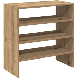 vidaXL Artisan Oak Stackable Shoe Rack - Shoe Storage vidaXL Artisan Oak Stackable Shoe Rack - Shoe Storage