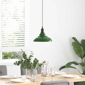 vidaXL Hanglamp in hoogte verstelbaar E27 Groen Glanzend - Hanglamp vidaXL Hanglamp in hoogte verstelbaar E27 Groen Glanzend - Hanglamp