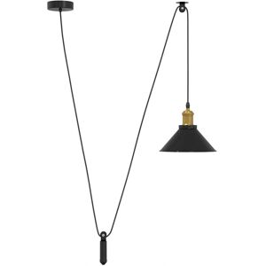 vidaXL Pendant Lamp Height Adjustable E27 Gloss Dark Blue - Pendant Lamp vidaXL Pendant Lamp Height Adjustable E27 Gloss Dark Blue - Pendant Lamp