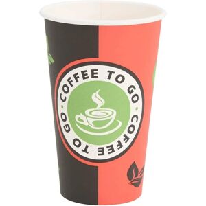 vidaXL Paper Coffee Cups 1000 pcs 16oz 400ml Red and Black - Coffee Cups vidaXL Paper Coffee Cups 1000 pcs 16oz 400ml Red and Black - Coffee Cups