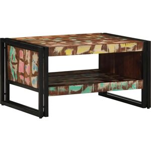 vidaXL Recycled Wood Multicolor Coffee Table - Coffee Table vidaXL Recycled Wood Multicolor Coffee Table - Coffee Table