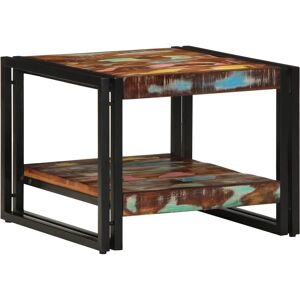 vidaXL Multi-Color Reclaimed Wood Coffee Table - 50x50x38 cm vidaXL Multi-Color Reclaimed Wood Coffee Table - 50x50x38 cm