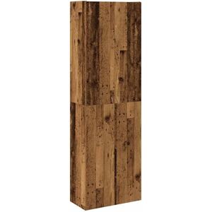 vidaXL Highboard Old Wood 60x32x190 cm Engineered Wood - Highboard vidaXL Highboard Old Wood 60x32x190 cm Engineered Wood - Highboard