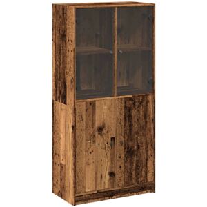 vidaXL Old Wood Highboard - 68x37x142 cm Storage Cabinet vidaXL Old Wood Highboard - 68x37x142 cm Storage Cabinet