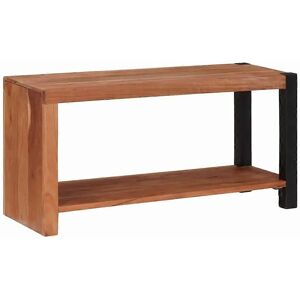 vidaXL Bookcase - 80 x 30 x 110 cm Solid Acacia Wood Brown - Bookcase vidaXL Bookcase - 80 x 30 x 110 cm Solid Acacia Wood Brown - Bookcase