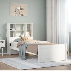 VIDAXL Bed with Shelf - Pine Wood - Space Saver - Bed VIDAXL Bed with Shelf - Pine Wood - Space Saver - Bed