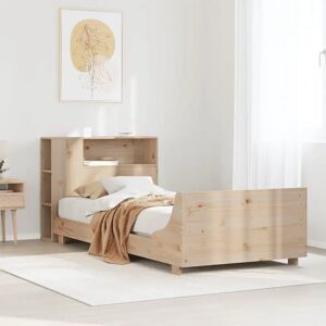 VIDAXL Pine Wood Bed Frame with Storage - 90x190 cm VIDAXL Pine Wood Bed Frame with Storage - 90x190 cm