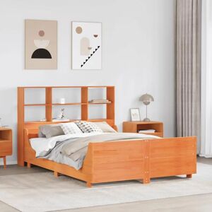 vidaXL Bookcase Bed with Storage - 160x200cm - Solid Wood vidaXL Bookcase Bed with Storage - 160x200cm - Solid Wood