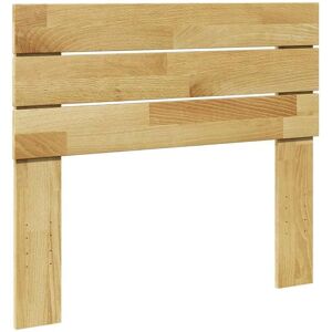 vidaXL Sengegærde 90 cm Massivt eg - Sengegærde til seng 135 cm vidaXL Sengegærde 90 cm Massivt eg - Sengegærde til seng 135 cm