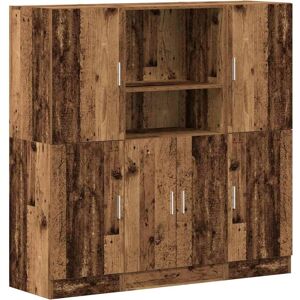 Ensemble d'armoires de cuisine vidaXL en bois d'ingénierie - 3 pièces Bois Vieilli - Publicité Ensemble d'armoires de cuisine vidaXL en bois d'ingénierie - 3 pièces Bois Vieilli - Publicité