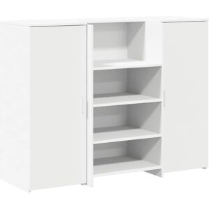 Vidaxl White Engineered Wood Reception Desk - 135x50x103.5 Cm Vidaxl White Engineered Wood Reception Desk - 135x50x103.5 Cm