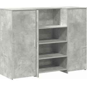 Vidaxl Grey Concrete Reception Desk 135x50x103.5cm Vidaxl Grey Concrete Reception Desk 135x50x103.5cm