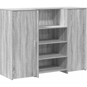 Vidaxl Grey Sonoma Reception Desk 135x50x103.5 Cm With Storage Vidaxl Grey Sonoma Reception Desk 135x50x103.5 Cm With Storage