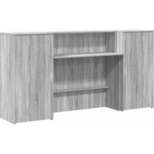 Vidaxl Grey Sonoma Reception Desk - Reception Desk Vidaxl Grey Sonoma Reception Desk - Reception Desk