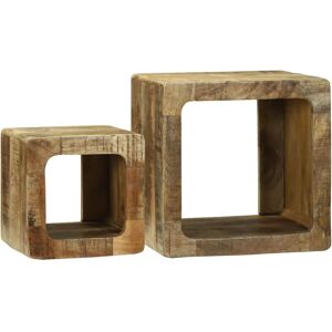 vidaXL TV-enhet 36x36x30 cm massiv mango tre Brun Kompakt - TV-enhet vidaXL TV-enhet 36x36x30 cm massiv mango tre Brun Kompakt - TV-enhet