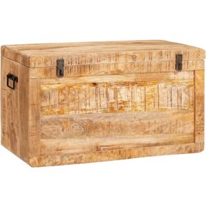 vidaXL Opbergdoos Bruin 70x35x40cm Massief Mango Hout - Opbergdoos vidaXL Opbergdoos Bruin 70x35x40cm Massief Mango Hout - Opbergdoos