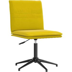 vidaXL Gelb Samt Esszimmerstuhl - Esszimmerstuhl vidaXL Gelb Samt Esszimmerstuhl - Esszimmerstuhl