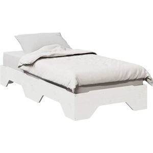 vidaXL Bed Frame No Mattress White 90x190cm - Bed Frame vidaXL Bed Frame No Mattress White 90x190cm - Bed Frame