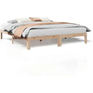 vidaXL Bed Frame 180x200 cm - Solid Pine Wood Super King vidaXL Bed Frame 180x200 cm - Solid Pine Wood Super King