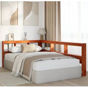 vidaXL Brown Bookcase Headboard Bedroom Storage - Bookcase Headboard vidaXL Brown Bookcase Headboard Bedroom Storage - Bookcase Headboard