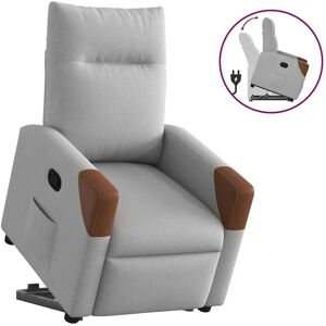 vidaXL Fauteuil d'accent - Tissu nuage gris - Repose-pieds réglable - Mobilier - Publicité vidaXL Fauteuil d'accent - Tissu nuage gris - Repose-pieds réglable - Mobilier - Publicité