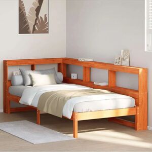 vidaXL Bookcase Bed with Storage 100x200 cm Solid Pine Wood vidaXL Bookcase Bed with Storage 100x200 cm Solid Pine Wood