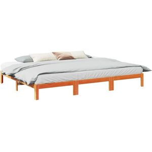 vidaXL Family Bed Frame No Mattress Wax Brown 240x200 Cm Solid Wood Pine vidaXL Family Bed Frame No Mattress Wax Brown 240x200 Cm Solid Wood Pine
