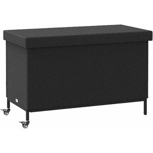 vidaXL Grey Garden Storage Box with Wheels - Garden Storage vidaXL Grey Garden Storage Box with Wheels - Garden Storage