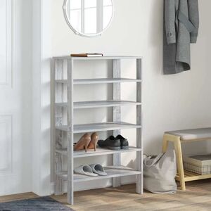 vidaXL Estantería para zapatos Sonoma Gris 61x32x105 cm - Almacenamiento de zapatos vidaXL Estantería para zapatos Sonoma Gris 61x32x105 cm - Almacenamiento de zapatos