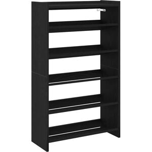 vidaXL Black 60x25x100 cm Shoe Rack - Shoe Storage Shelf vidaXL Black 60x25x100 cm Shoe Rack - Shoe Storage Shelf