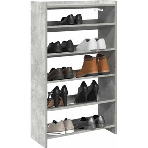 vidaXL Concrete Grey 60x25x100 cm Shoe Rack - Shoe Storage Shelf vidaXL Concrete Grey 60x25x100 cm Shoe Rack - Shoe Storage Shelf