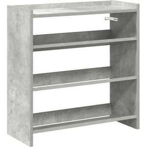 vidaXL Concrete Grey Shoe Rack 60x25x62 cm vidaXL Concrete Grey Shoe Rack 60x25x62 cm