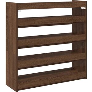 vidaXL Brown Oak 81x25x81 cm Shoe Rack - Shoe Storage Shelf vidaXL Brown Oak 81x25x81 cm Shoe Rack - Shoe Storage Shelf