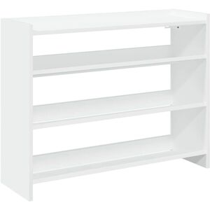 vidaXL White 80x25x61.5 cm Shoe Rack - Shoe Storage Shelf vidaXL White 80x25x61.5 cm Shoe Rack - Shoe Storage Shelf