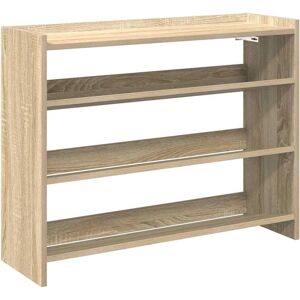 vidaXL Sonoma Oak 80x25x61.5 cm Shoe Rack - Shoe Storage Shelf vidaXL Sonoma Oak 80x25x61.5 cm Shoe Rack - Shoe Storage Shelf