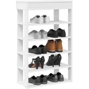vidaXL White 60x30x98 cm Shoe Rack - Shoe Storage Shelf vidaXL White 60x30x98 cm Shoe Rack - Shoe Storage Shelf