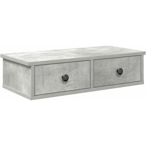 vidaXL Wall Shelf with Drawers - 60x25x15 cm - Wall Shelf vidaXL Wall Shelf with Drawers - 60x25x15 cm - Wall Shelf