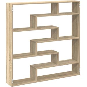 vidaXL Wandrek Sonoma Eiken 7 Vakken - Plank vidaXL Wandrek Sonoma Eiken 7 Vakken - Plank